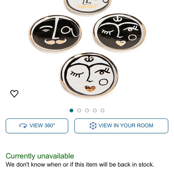 NWT SOLD OUT Jonathan Adler Marseilles Coasters Set of 4 Discontinued - Picture 6 of 14